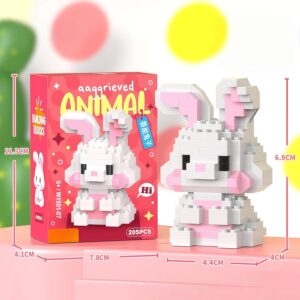 Whimsical Spring Decor Figurines and Ornaments Set (Bunny) – Cute Holiday Statues for Tree, Tabletop, or Mantel Decor