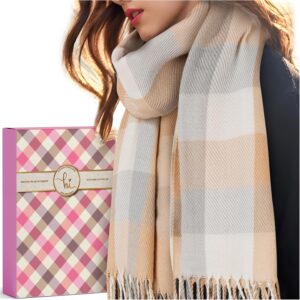 Christmas Gifts for Women Ladies Scarf: Cashmere Scarf for Women UK Scarves, Secret Santa Gifts Ladies Gifts Christmas Gifts for Mum Teenage Girls Gifts for Her Scarf Gifts for Women Stocking Fillers