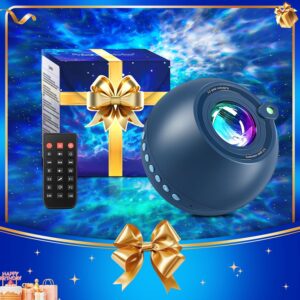 PIKOY Galaxy Projector with Gift Box,【15 Colors】 Girls Gifts Star Projector, [15 White Noises+Bluetooth+Remote] Boys Gifts, Sensory Lights