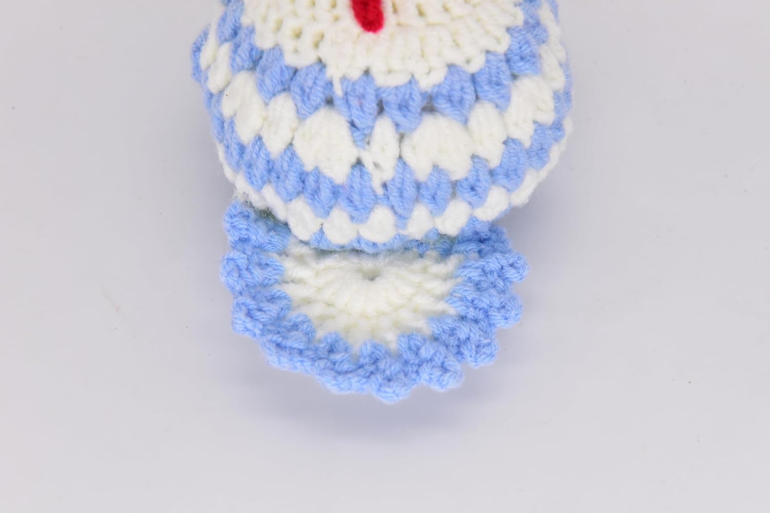 1Pc Handmade Crochet Funny Gift Blue Hen Positive Animal with Inspirational Message Card Unique Gifts for Her Him Women Men Friends,Couple,Girlfriend,Colleagues - Image 5