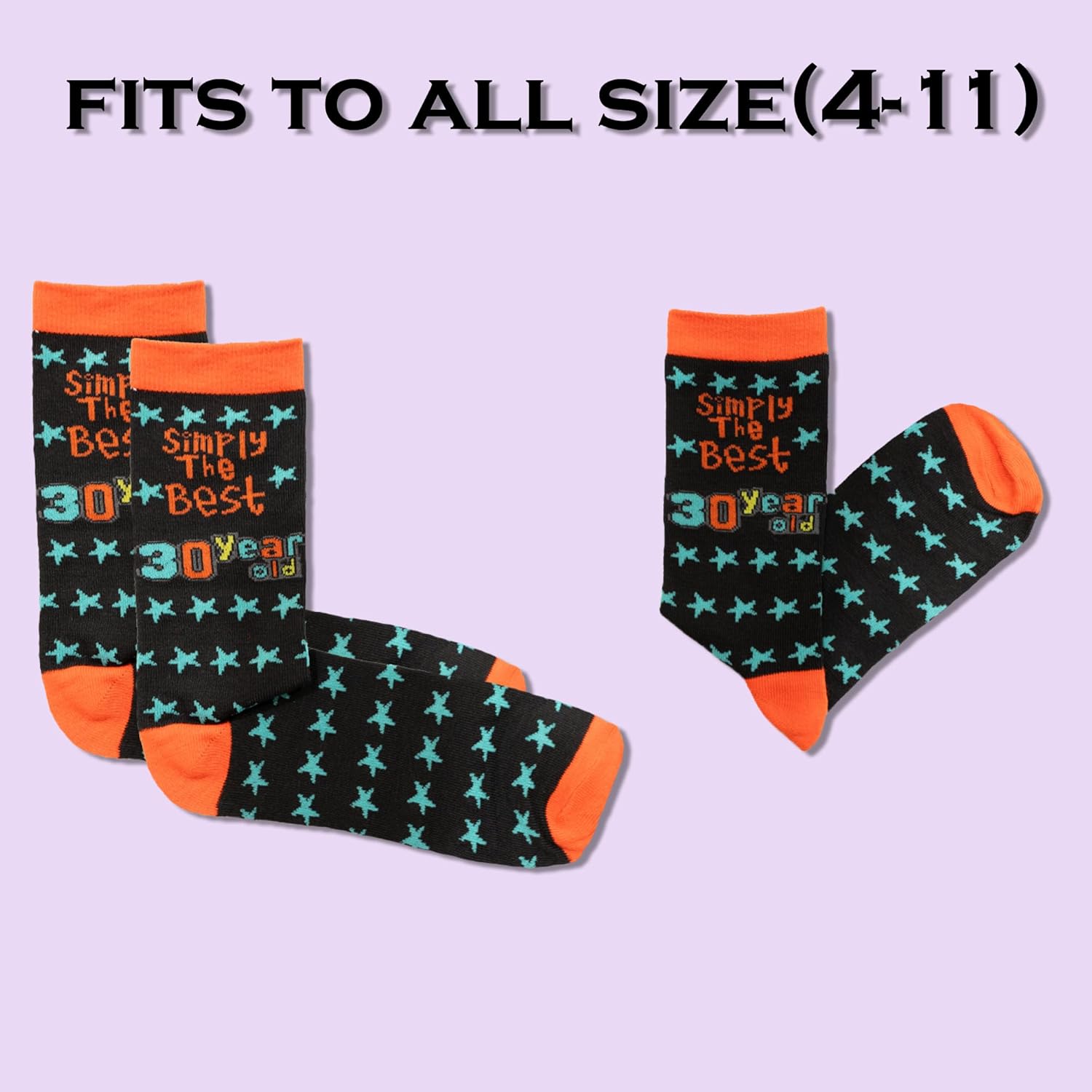 SHATCHI Simply The Best (13,16,18,21,30,40,50,60) Year Old Gift Novelty Socks for Birthday Keepsake Gift Unisex For Her Him - Image 2