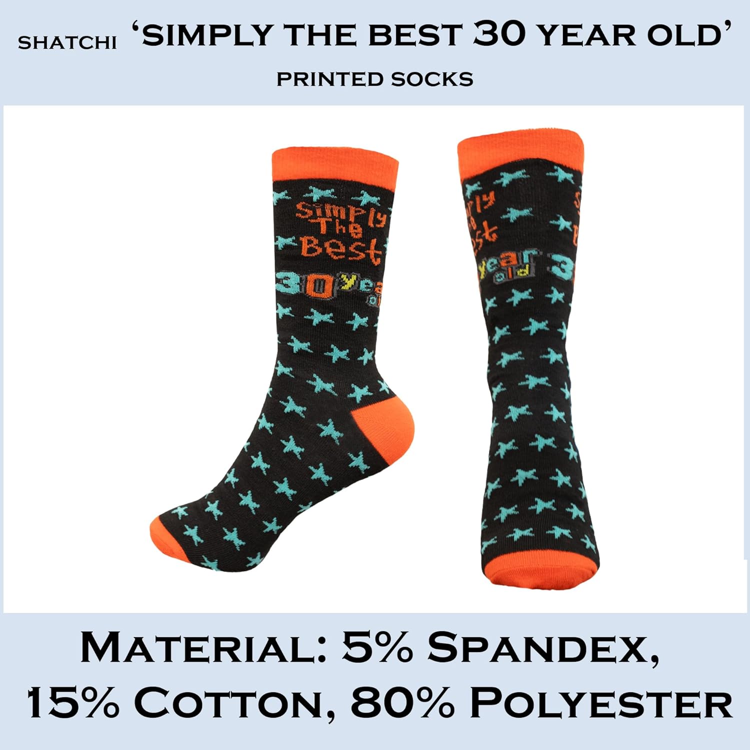 SHATCHI Simply The Best (13,16,18,21,30,40,50,60) Year Old Gift Novelty Socks for Birthday Keepsake Gift Unisex For Her Him - Image 5