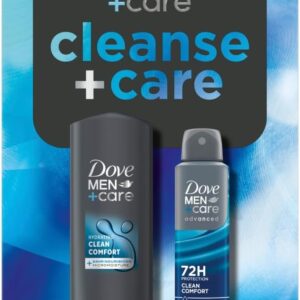 Dove Men+Care Cleanse+Care Duo Gift Set with a body wash and an anti-perspirant deodorant perfect gifts for him 2 piece