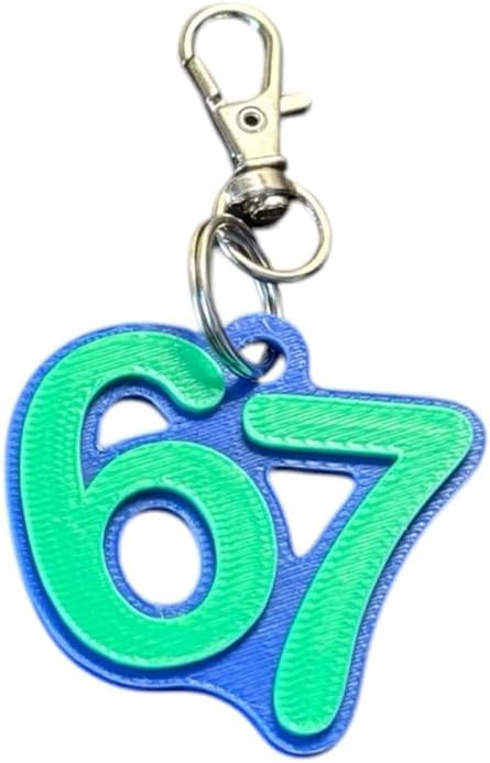 6 7 Meme Keychain Set, Funny Trending Backpack Charm for Kids and Teens, Viral Six Seven Novelty Gift, 3 Pack - Image 6