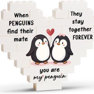 Valentines Gifts for Him Her, Anniversary Love Gifts for Boyfriend Girlfriend, Penguin Gifts for Wife Husband Couples on Valentines Birthday Christmas