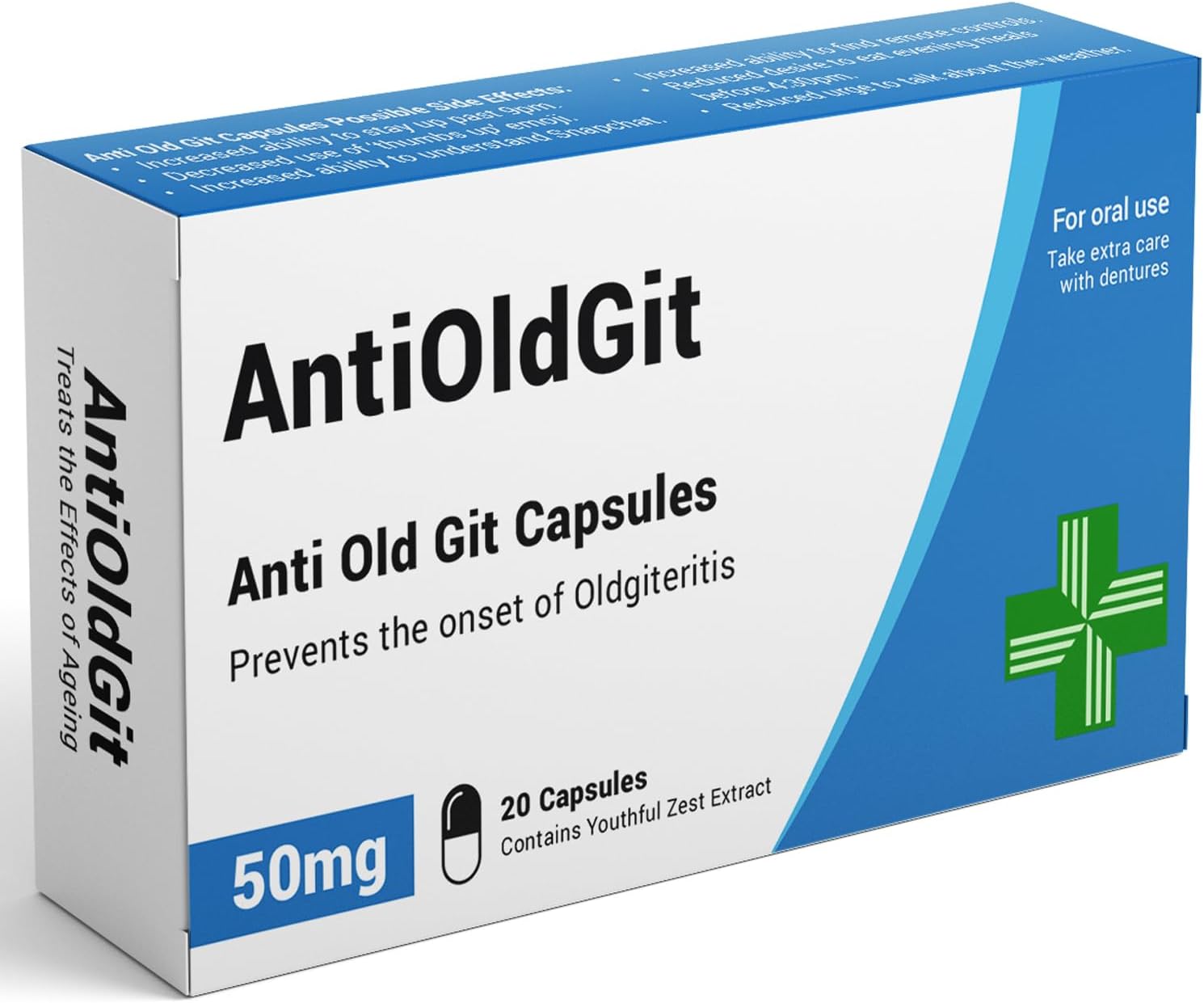 AntiOldGit - Joke Pill Box - Funny Gifts for Men, Gifts for Dad, Birthday and Retirement Gifts for Men, Gifts for Grandad, Dad Birthday Gift - Gifts for Those Who Have Everything - Image 6