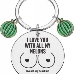 I Love You Keyring, Valentines Keyring Gifts for Him, Funny Keyrings for Boyfriend Husband Keyrings for Husband Presents Boyfriend Key Ring Fiance Gift