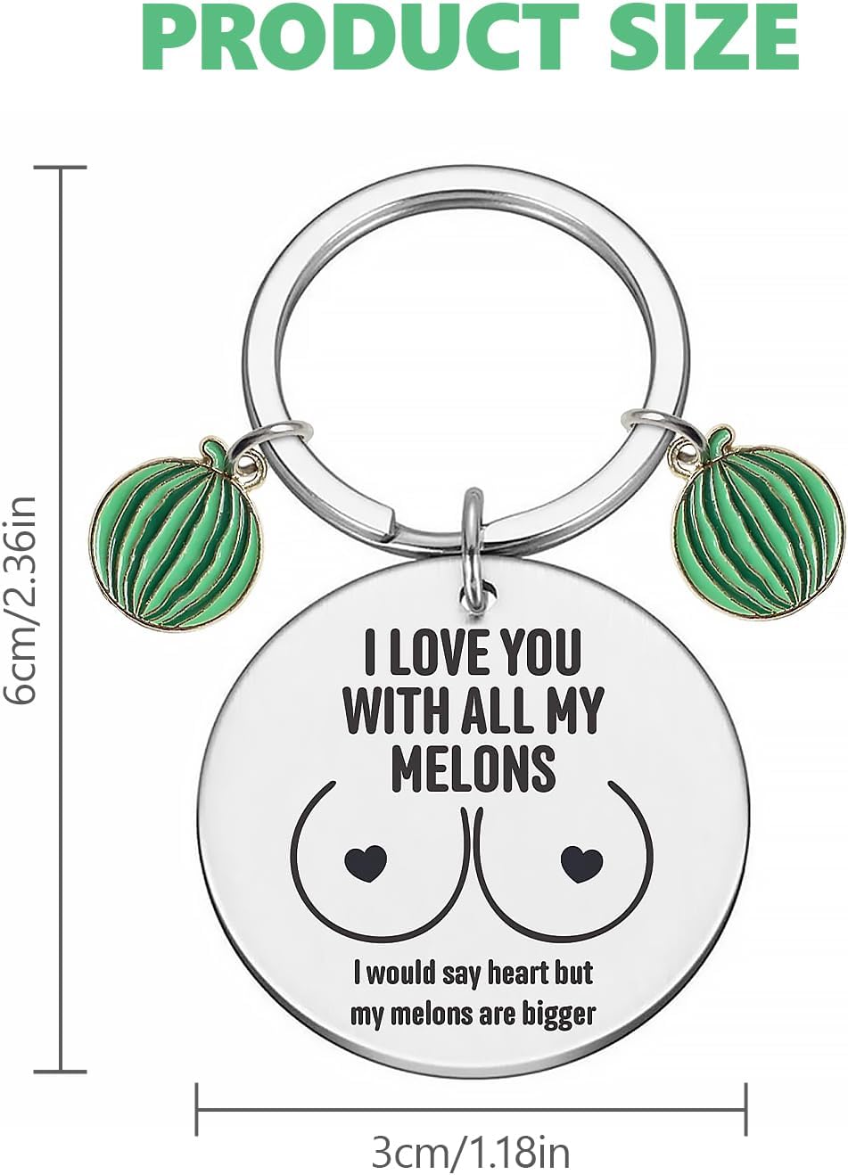 I Love You Keyring, Valentines Keyring Gifts for Him, Funny Keyrings for Boyfriend Husband Keyrings for Husband Presents Boyfriend Key Ring Fiance Gift - Image 2