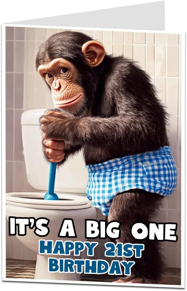 LimaLima 21st Birthday Card For Men Him & Women Funny It's A Big One For Brother Son & Best Friends - Image 3