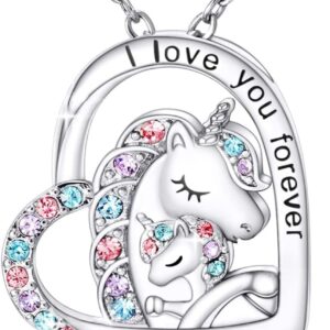 You are Magical Necklace for Girls Crystal Heart Pendant Necklaces Jewelry Gifts for Girls Daughter Granddaughter Niece Birthday