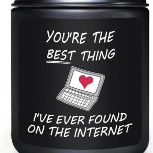 Anniversary Candle Gifts for Him, Valentines Gifts for Him, Birthday Gift for Boyfriend Husband Funny Christmas Presents for Men Lover Fiance Couple, Valentines Day Candle 200g Soy Wax