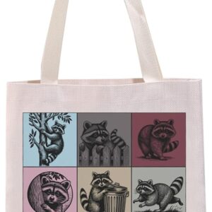 PYOUL Funny Raccoon Gift My Trashy Era Tote Bag Feral Raccoon Handbag Trending Meme Gift Raccoon Lover Gift