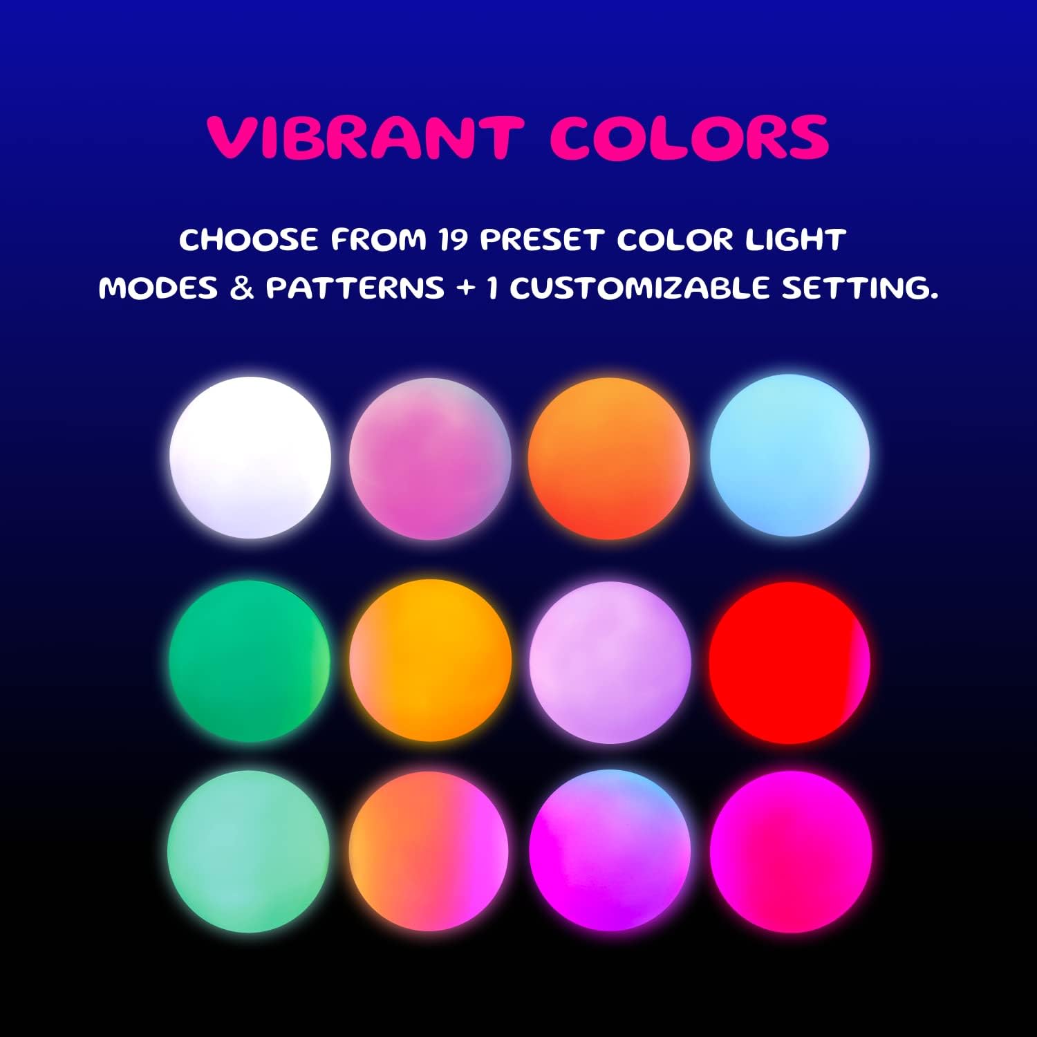 Fun in Motion LED Juggling Balls Glow Balls – Unique Glow.0 Technology LED Ball with 22 Vibrant Color Light Modes & Patterns – USB-C Rechargeable, Soft-Core, Pro-Weighted Light Up Ball (Set of 3) - Image 3