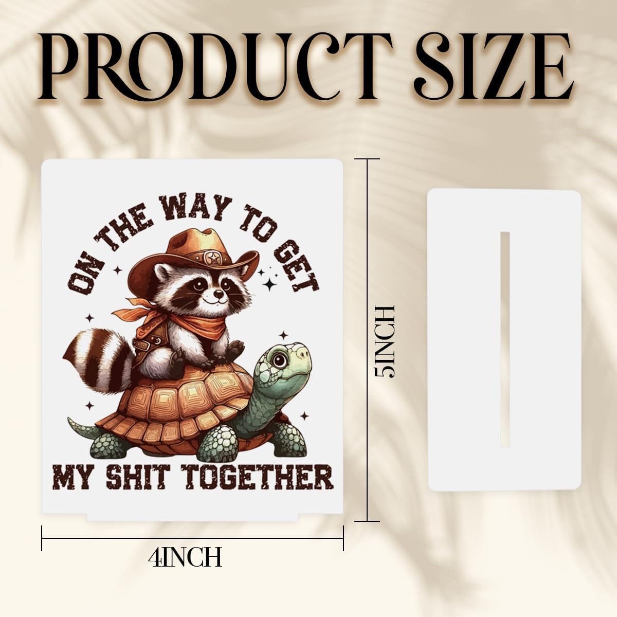 Funny Party Farmhouse Decor Sign - Quirky Office Touch, Elegant Desk Decor for Workspaces, Hilarious Gag Gifts for Coworkers, Adds Fun to Office Baths, Acrylic 4 × 4.7 Inches - Image 2