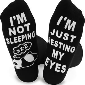 Novelty Socks Gift for Men Dad Funny Dad Socks 9-11 Non-slip Cotton Novelty Birthday Gifts for Grandad Husband Boyfriend from Daughter/Son/Wife