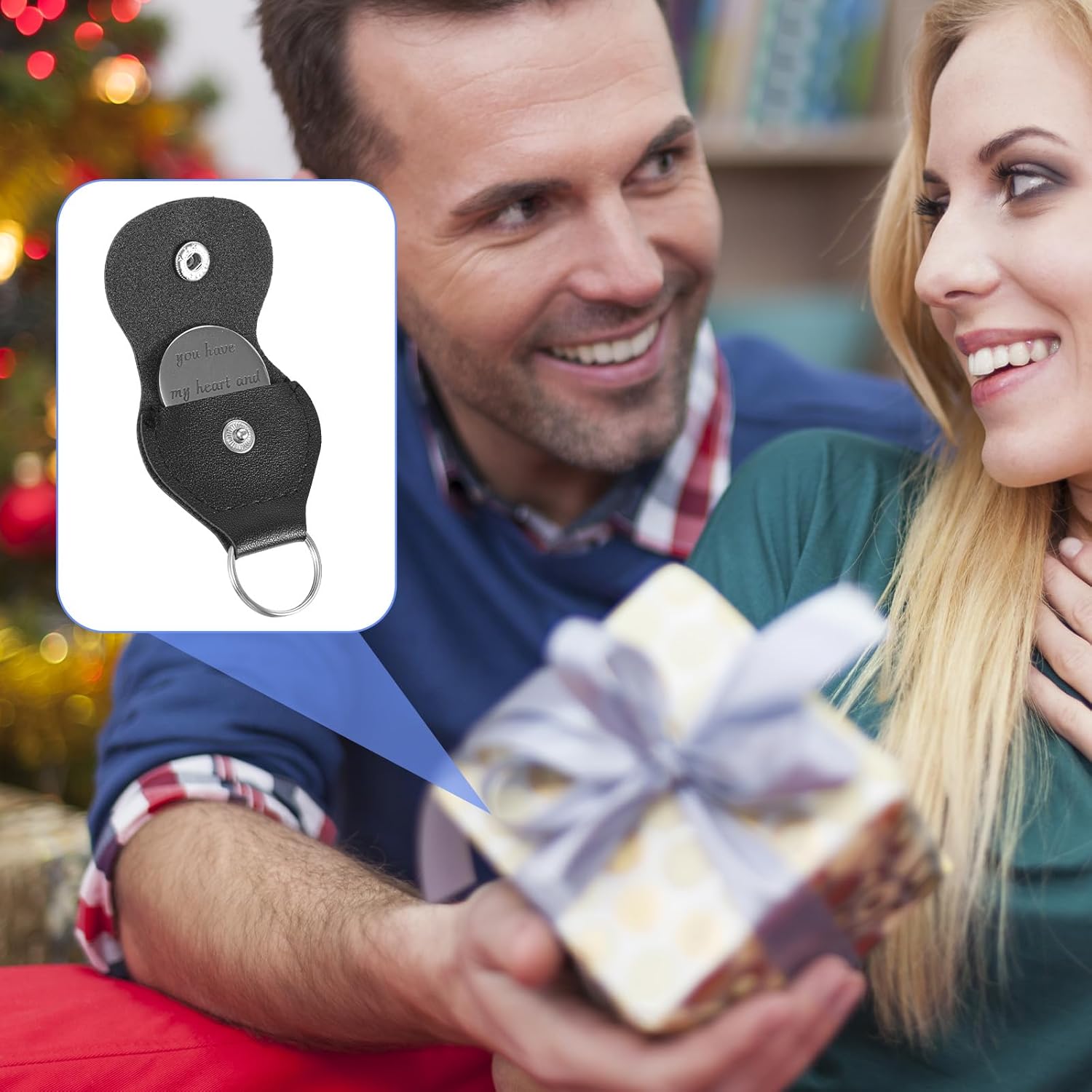 Pocket Hug Keyring Boyfriend Gifts Funny Boyfriend Birthday Gift for Girlfriend Him Her Couple Long Distance Relationship Gifts for Husband Wife Couple Men Bf I Love You - Image 2