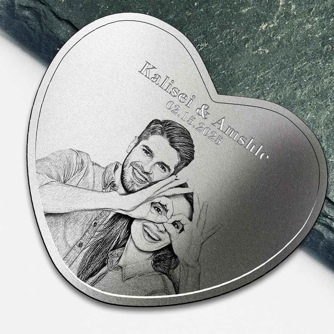 Personalized Photo Valentines Day Coins Custom I Love You Commemorative Coins Anniversary Valentines Day Gift for Couple Him/Her - Image 6