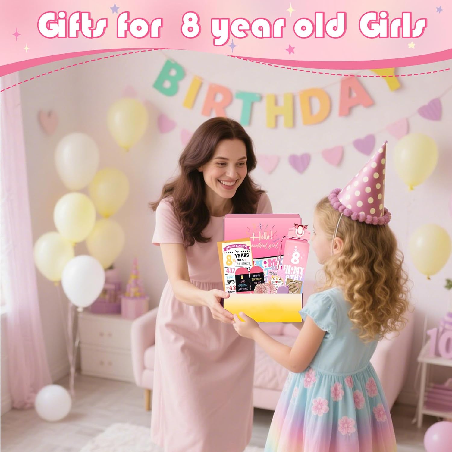 Zyphoria 8 Year Old Girl Birthday Gifts for 8 Year Old Girls Ideas Set,Cool Presents for 8 Years Olds Girls,Gifts for Age Eight Beautiful Teen Girl,8th Birthday Decorations for Sister Daughter Niece - Image 8