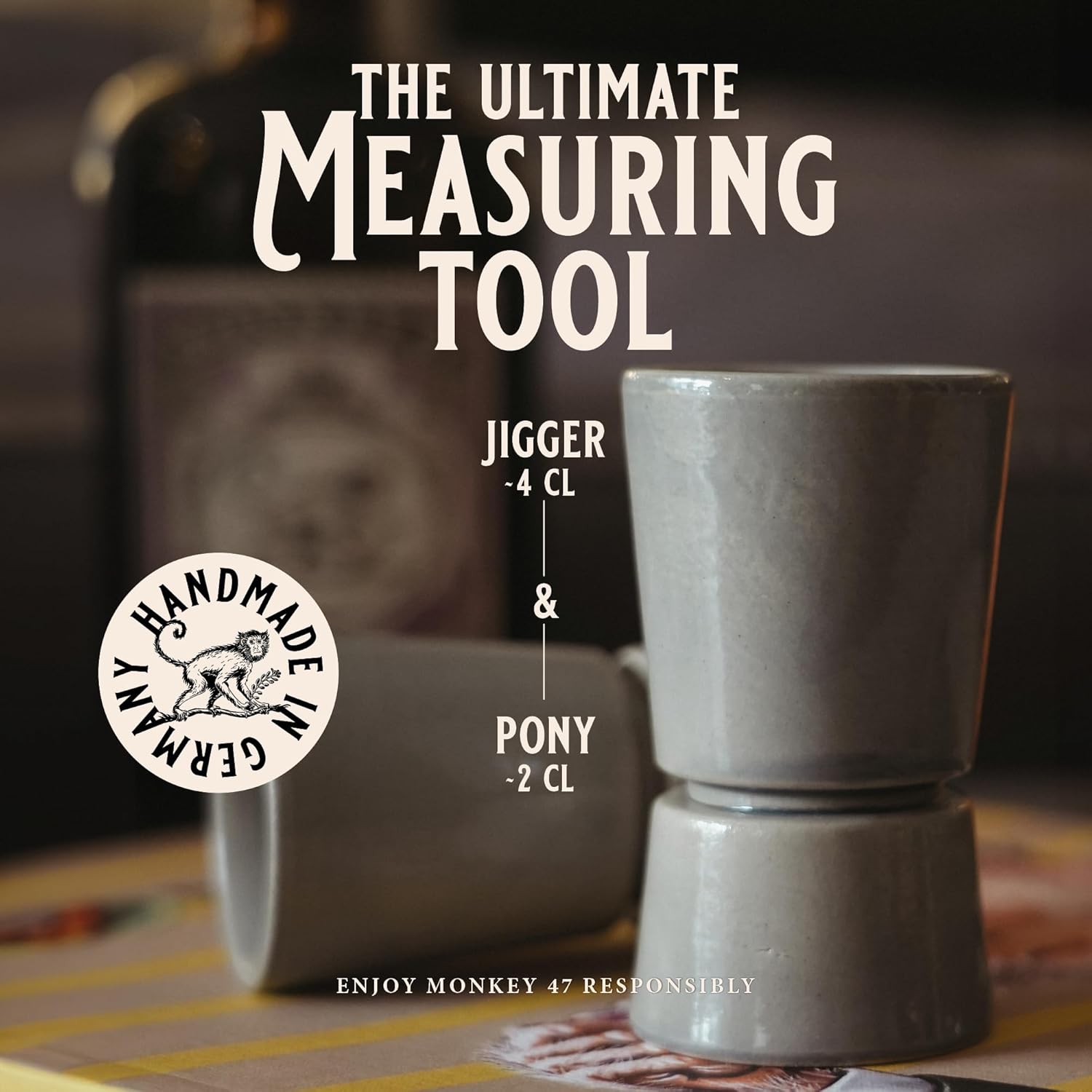 Monkey 47 Schwarzwald Dry Gin & The Stoneware Jigger Gift Set, 50cl - Image 5