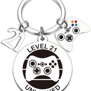 Happy Birthday Gifts Keyring – Gaming Engraved Keychain for 13th 16th 18th 21st Birthdays, Keepsake Presents from Family and Best Friends