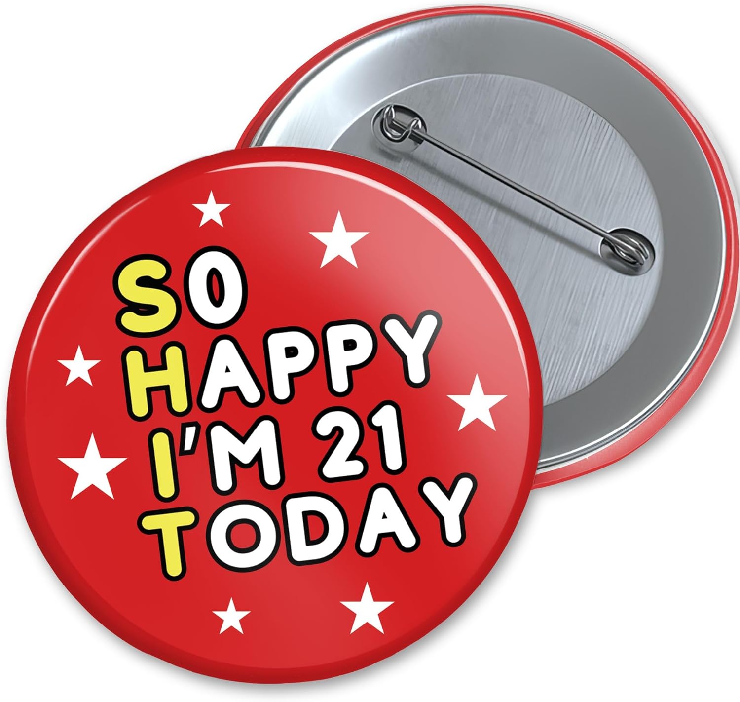 Birthday Badge 76mm With Metal Back - Image 2