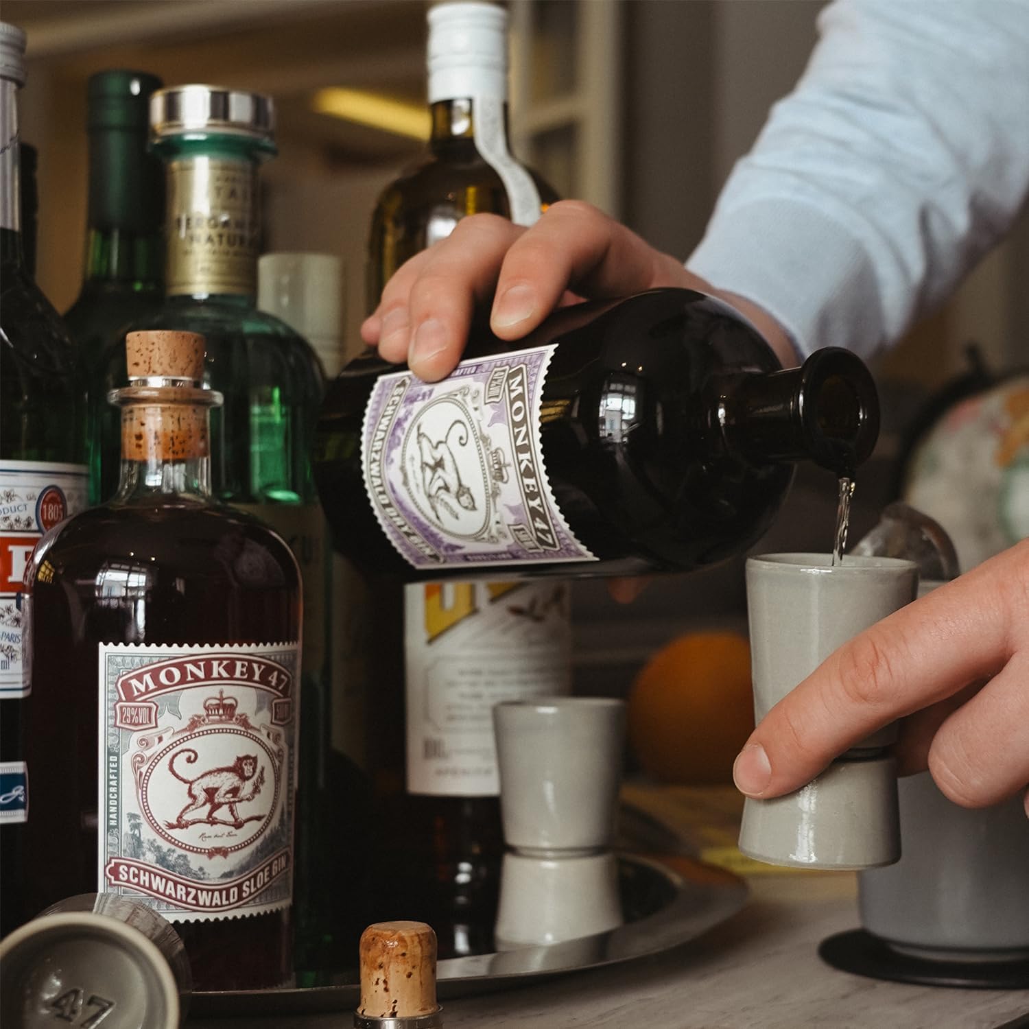 Monkey 47 Schwarzwald Dry Gin & The Stoneware Jigger Gift Set, 50cl - Image 6