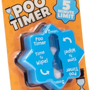 Boxer Gifts Poo Timer Funny Birthday Gift for Men, Dad or Husband – Joke Bathroom Timer, Novelty Stocking Filler, Blue