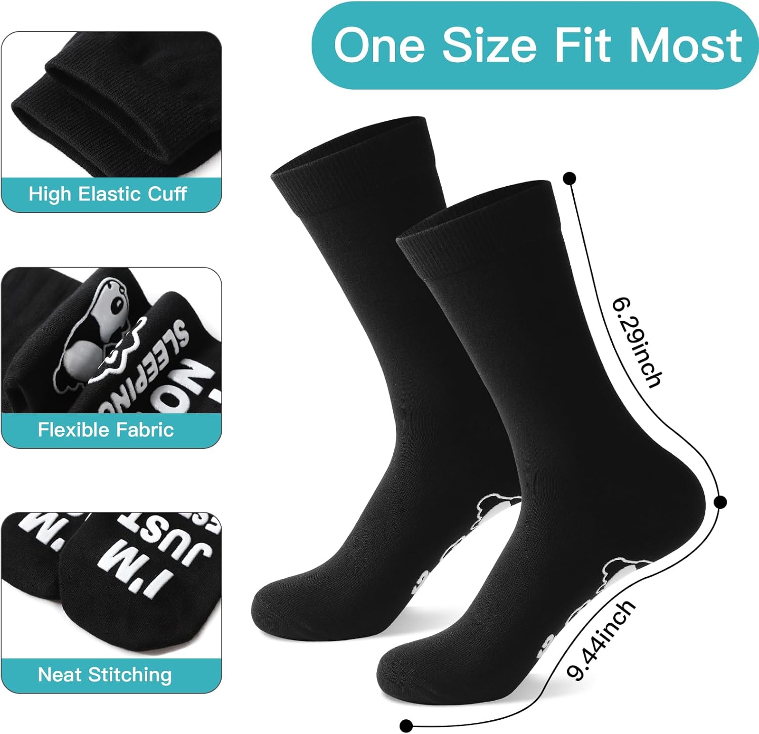Novelty Socks Gift for Men Dad Funny Dad Socks 9-11 Non-slip Cotton Novelty Birthday Gifts for Grandad Husband Boyfriend from Daughter/Son/Wife - Image 4