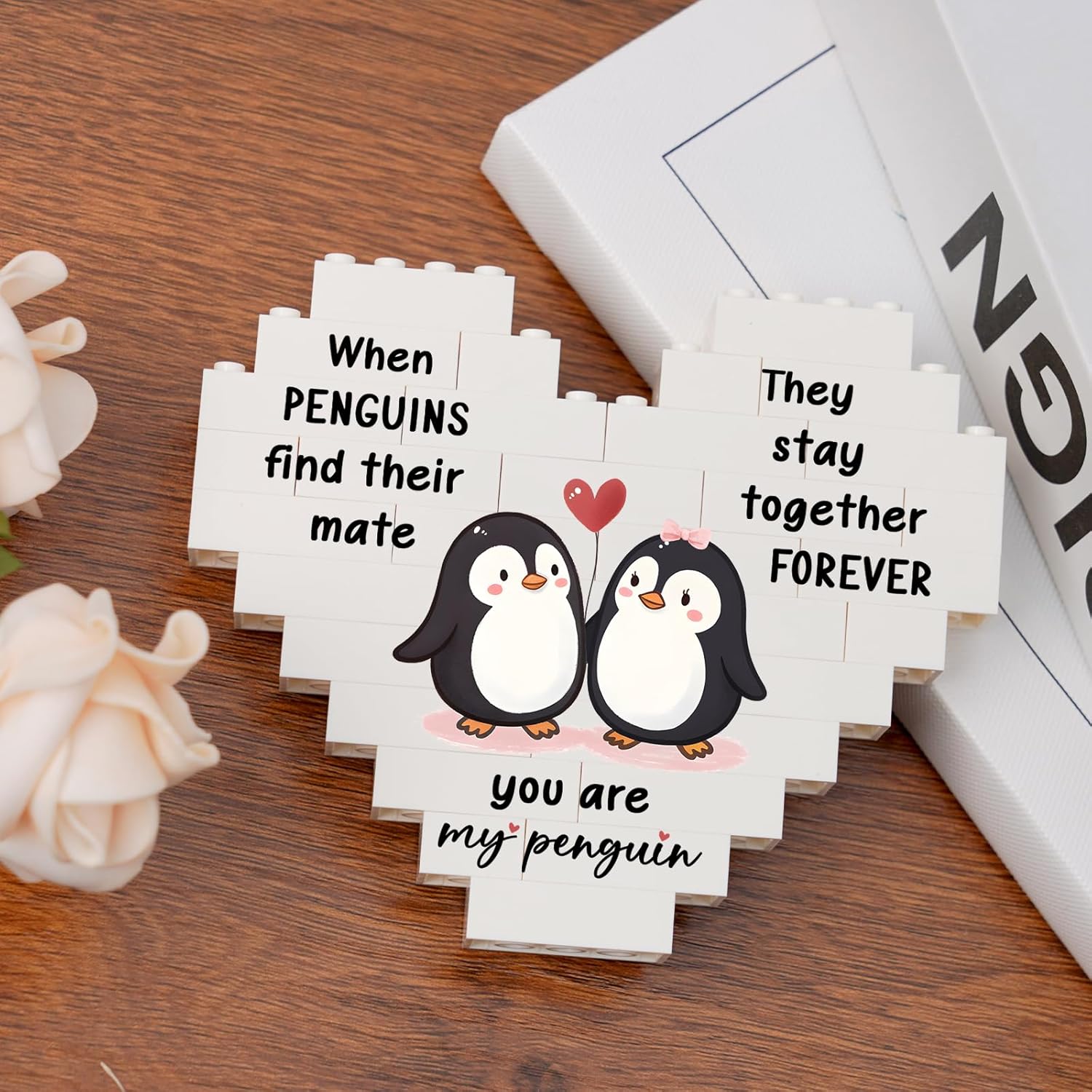 Valentines Gifts for Him Her, Anniversary Love Gifts for Boyfriend Girlfriend, Penguin Gifts for Wife Husband Couples on Valentines Birthday Christmas - Image 4