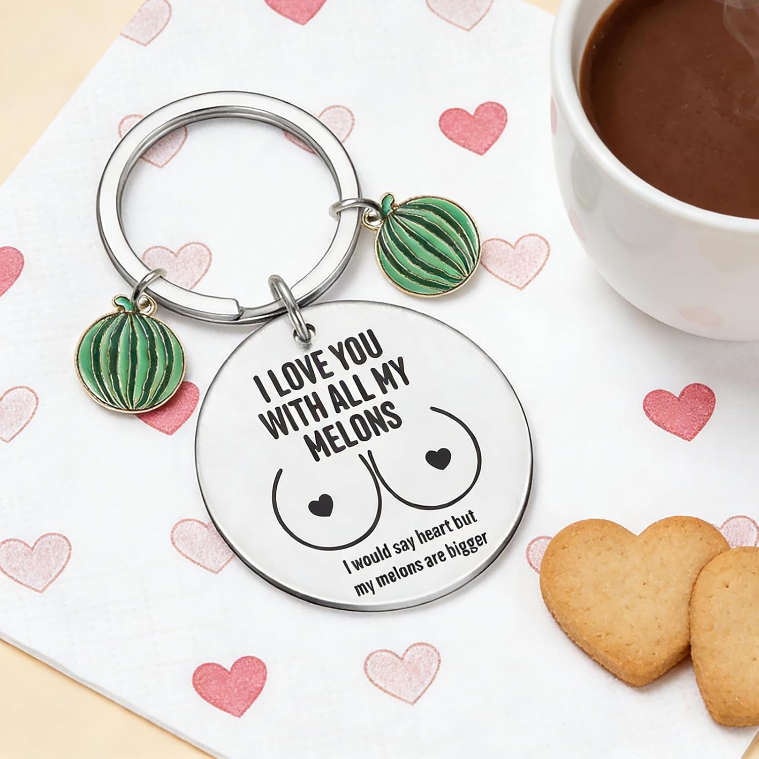 I Love You Keyring, Valentines Keyring Gifts for Him, Funny Keyrings for Boyfriend Husband Keyrings for Husband Presents Boyfriend Key Ring Fiance Gift - Image 5