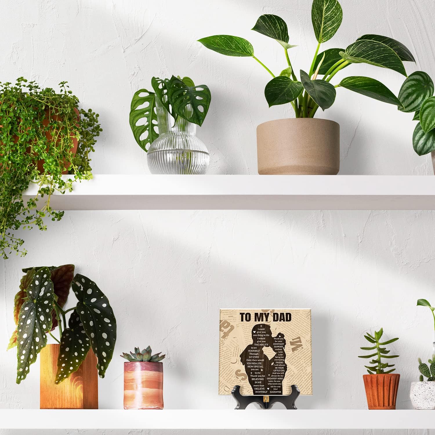 Gifts For Dad, Dad Birthday Gifts, Dad Gifts From Daughter, To My Dad Engraved Plaque, Fathers Day For Daddy, Stepdad, Father In Law Personalized Father Plaque Idea Present, For Home Bedroom - Image 7