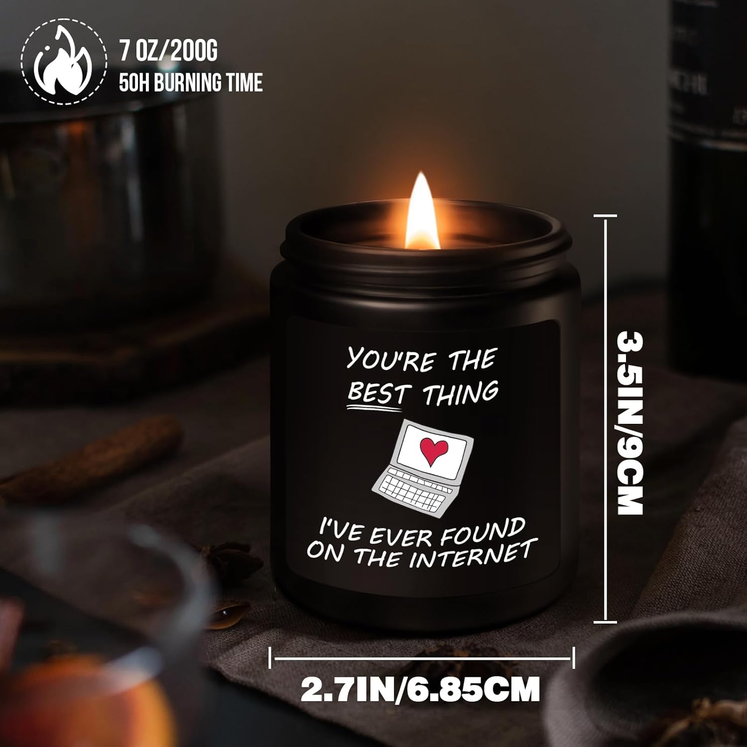 Anniversary Candle Gifts for Him, Valentines Gifts for Him, Birthday Gift for Boyfriend Husband Funny Christmas Presents for Men Lover Fiance Couple, Valentines Day Candle 200g Soy Wax - Image 5