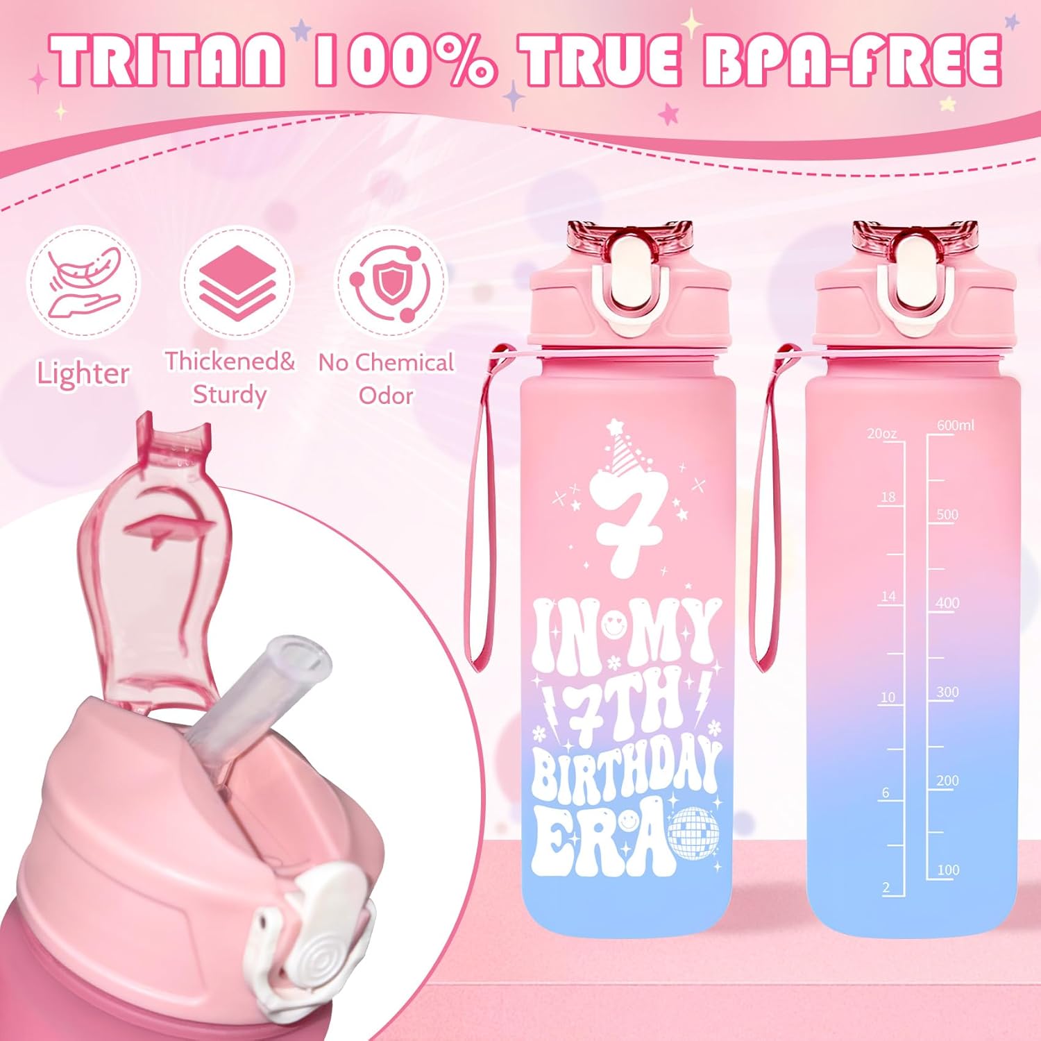 Zyphoria 7 Year Old Girl Birthday Gifts for 7 Year Old Girls Ideas Set,Cool Presents for 7 Years Olds Girls,Gifts for Age Seven Beautiful Teen Girl,7th Birthday Decorations for Sister Daughter Niece - Image 3