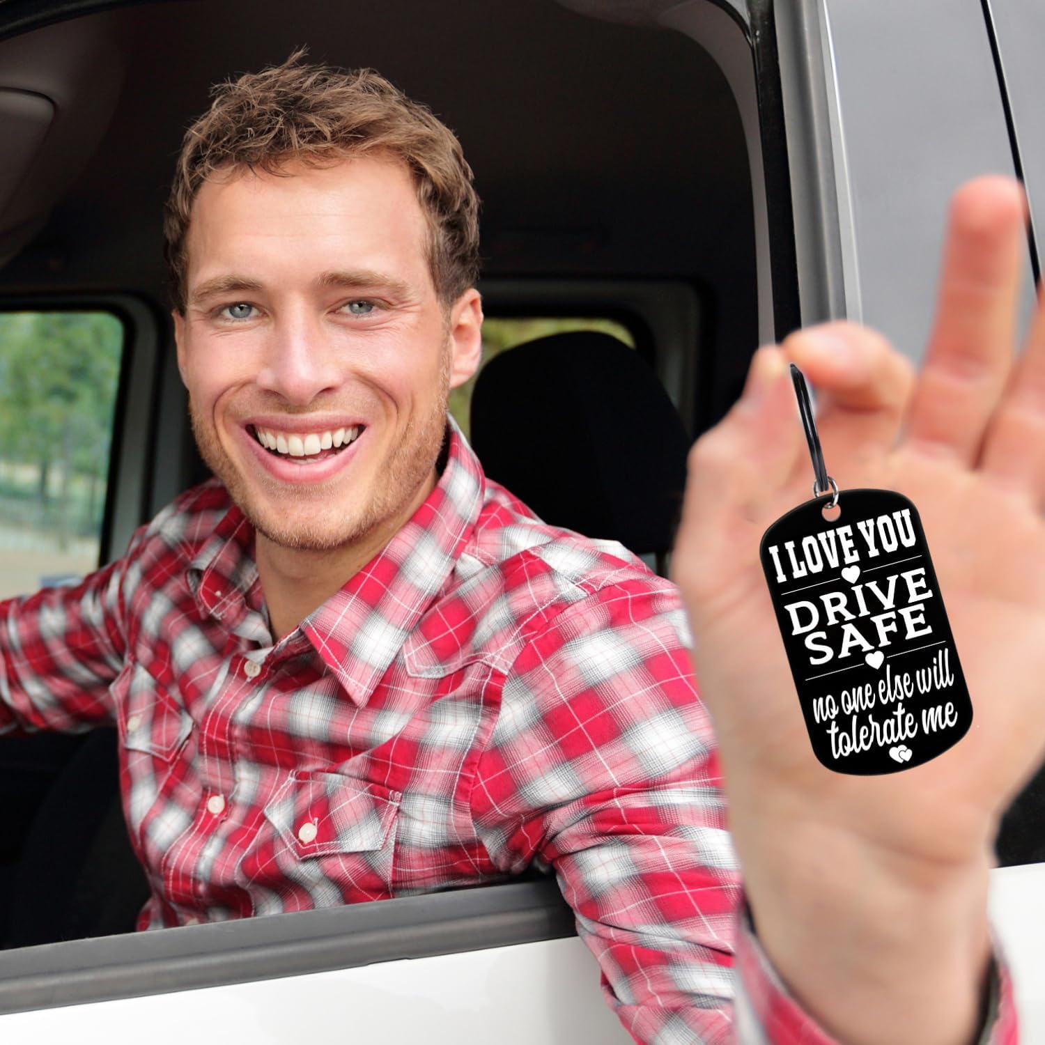 Gifts for Boyfriend Husband Him - Keyring - Valentines Gifts for Him Her, Valentines Gift for Men Women Male Female Boyfriend Girlfriend Husband Wife Adults, Funny Presents for Fiance Couples - Image 6