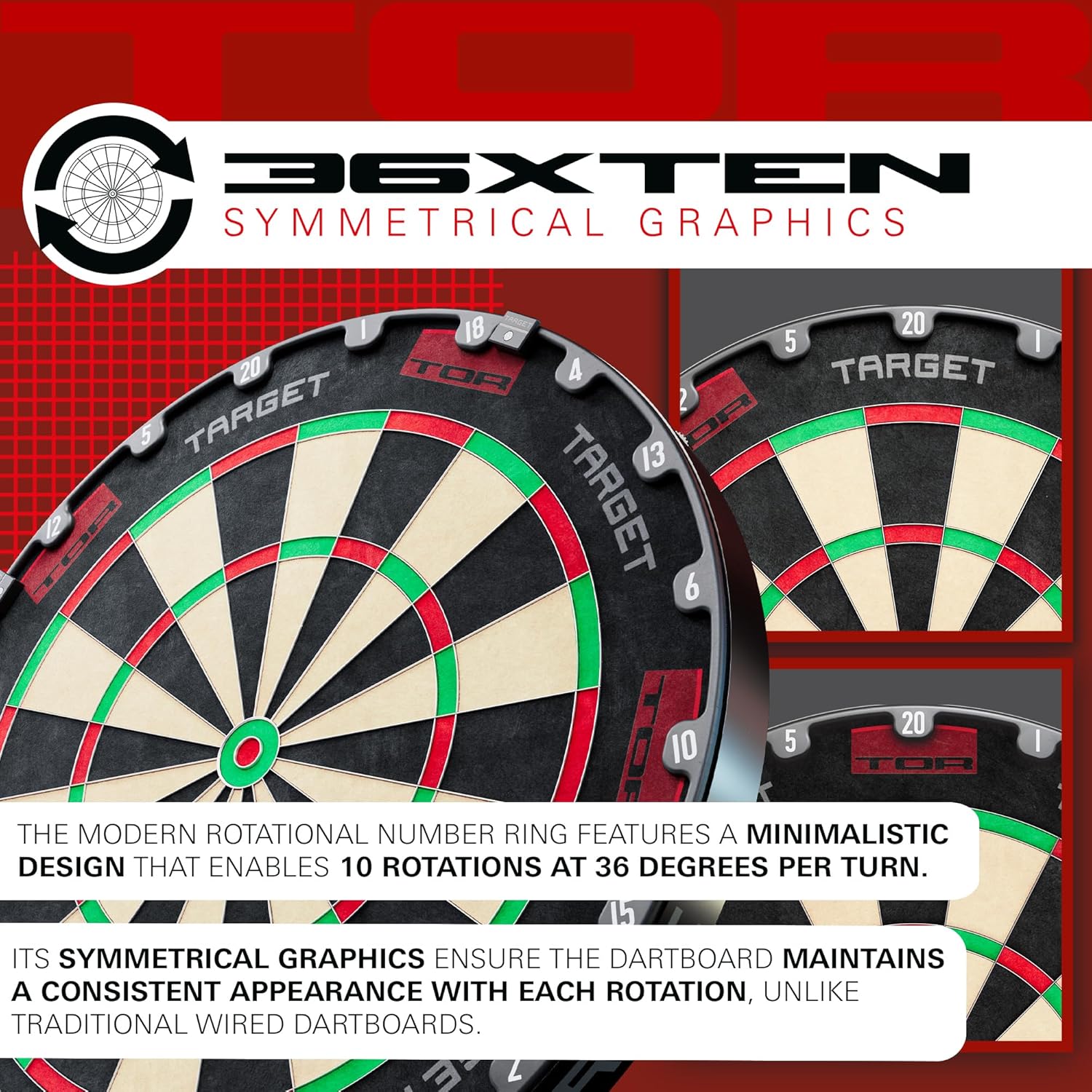 Target Darts TOR Dartboard & Dart Board Bundles | Competition Standard Steel Tip Board with Fixing Kit | Also Available: Special Edition Luke “The Nuke” Littler Board and Surround or Star Wars Galaxy - Image 5