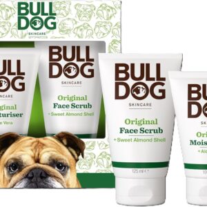 Bulldog Skincare Original Duo Set Grooming Giftset for Men, Original Moisturiser 100ml, Original Face Wash 150ml
