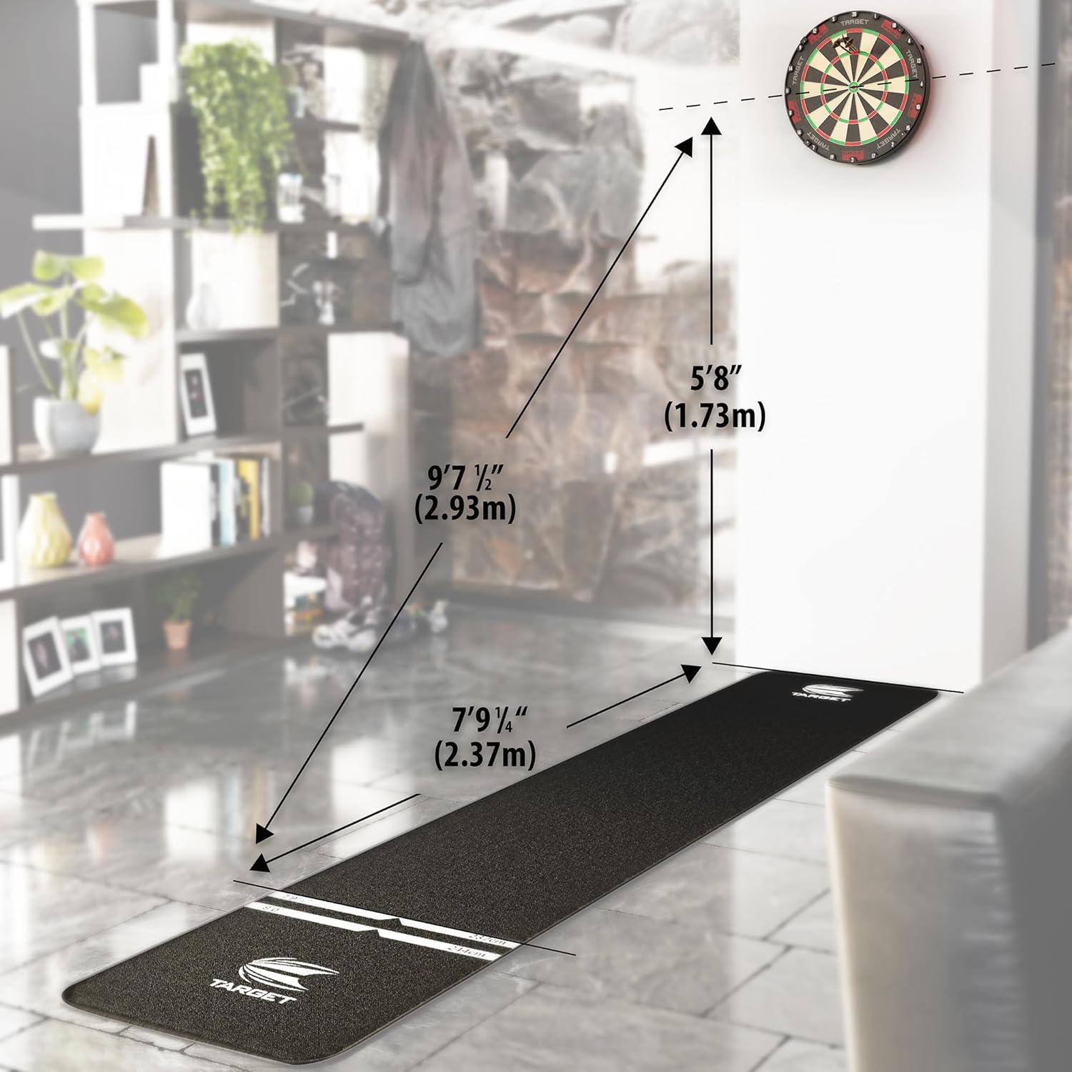 Target Darts TOR Dartboard & Dart Board Bundles | Competition Standard Steel Tip Board with Fixing Kit | Also Available: Special Edition Luke “The Nuke” Littler Board and Surround or Star Wars Galaxy - Image 9