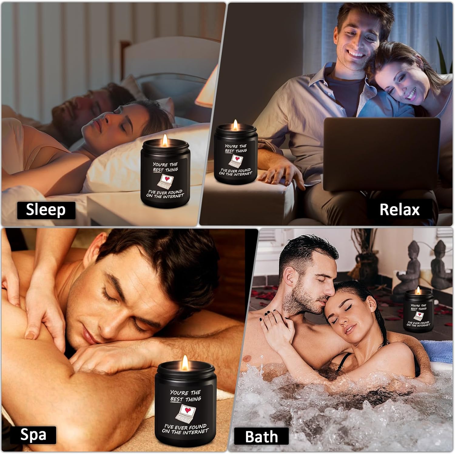 Anniversary Candle Gifts for Him, Valentines Gifts for Him, Birthday Gift for Boyfriend Husband Funny Christmas Presents for Men Lover Fiance Couple, Valentines Day Candle 200g Soy Wax - Image 6