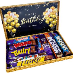 Happy Birthday Chocolate Full Sized Bars Letterbox Chocolate Gift