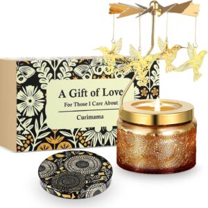 Valentines Gifts for Her, Hummingbird Candles Gifts for Women Mum Best Friend, Personalised Gift for Her Birthday Unique, Rotating Scented Candle for Women Valentine’s Day Anniversary