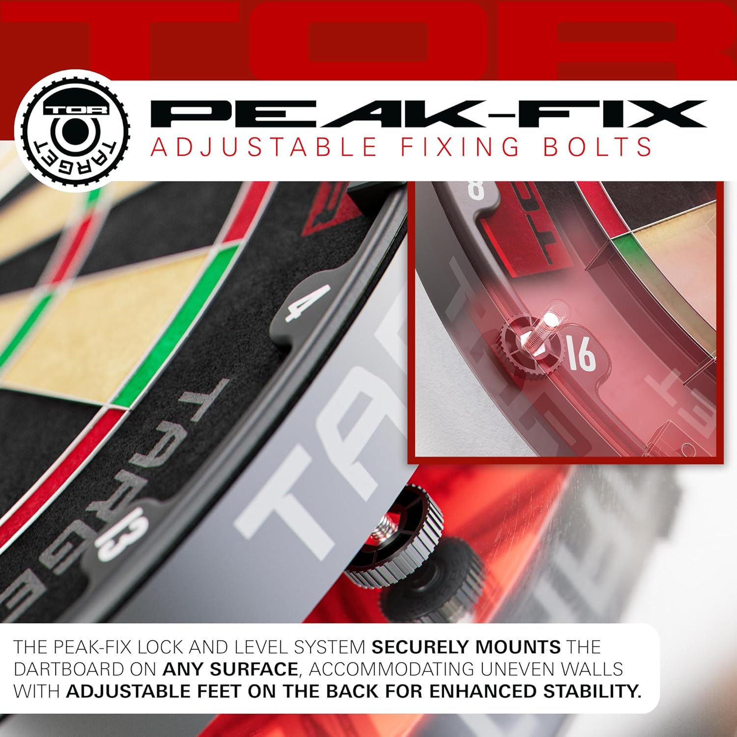 Target Darts TOR Dartboard & Dart Board Bundles | Competition Standard Steel Tip Board with Fixing Kit | Also Available: Special Edition Luke “The Nuke” Littler Board and Surround or Star Wars Galaxy - Image 4