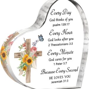 Christian Gift for Women, Christian Easter gifts, Inspirational Spiritual Baptism Gift with Bible Verse and Prayer, Catholic Gift Religious Gift Scripture Gift – Acrylic Plaque Keepsake
