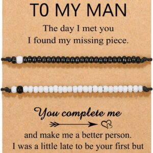 Pinky Promise Bracelet for Couples Soulmate Best Friends Matching Distance Relationship Gifts for Women Men