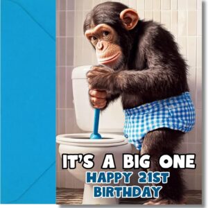 LimaLima 21st Birthday Card For Men Him & Women Funny It’s A Big One For Brother Son & Best Friends