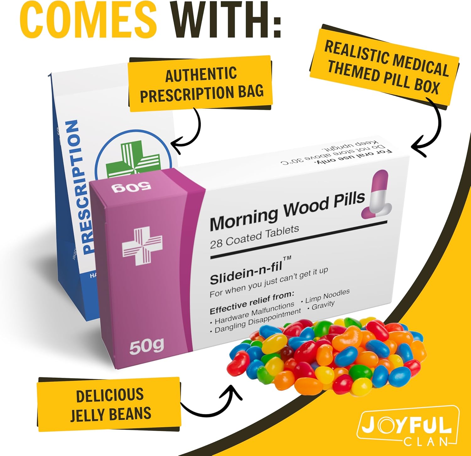 Funny Prank Pill Box with Sweets - Gag Gifts for Men - Funny Valentines Gifts for Him - Xmas Secret Santa Christmas Stocking Filler for Boyfriend - Novelty Joke Birthday Gifts for Dad - Image 3