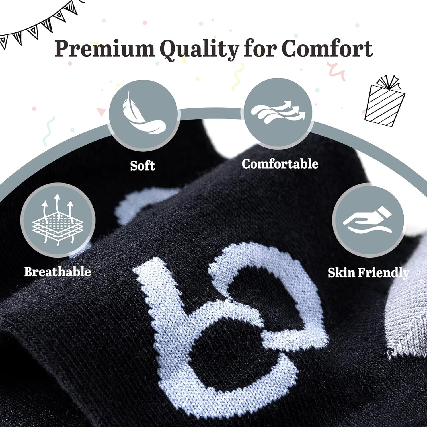 Mens Socks Calf-length Cotton Size 9-11, Novelty Funny Birthday Socks Gift for Dad Grandad Husband Son Brother - Image 6