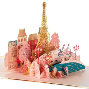 Hallmark Signature Paper Wonder 3D Pop-Up Paris Skyline Valentine’s Day Card