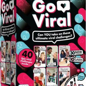 IDEAL Go Viral: The Social Media Party Game with 40 epic challenges, perfect for families and kids age 8+ and groups of friends, great gift idea