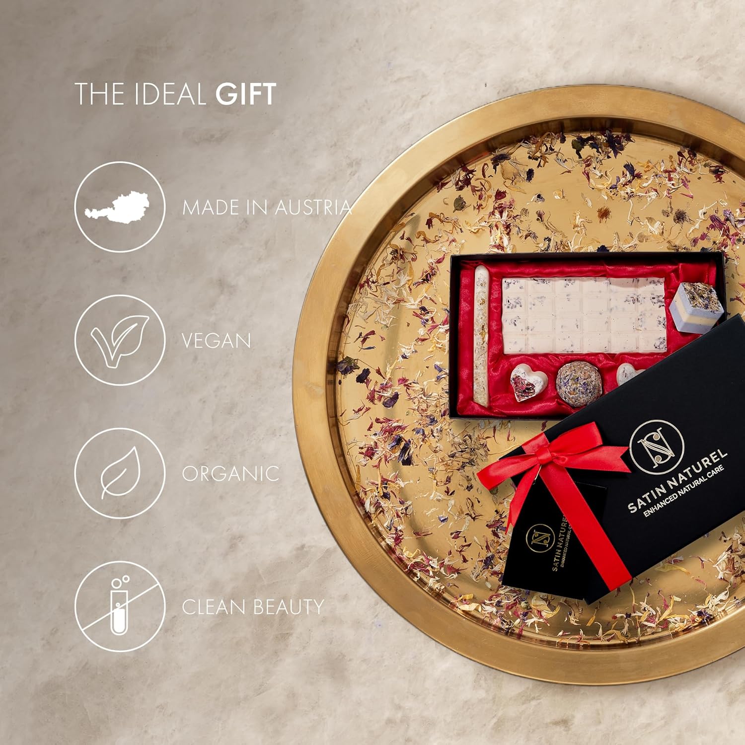 Satin Naturel Luxury Gifts for Women – Organic Handmade Bath Bombs 7pcs with Essential Oils & Shea Butter – Premium Gift Box – Perfect Gifts for Her & Girls - Image 2