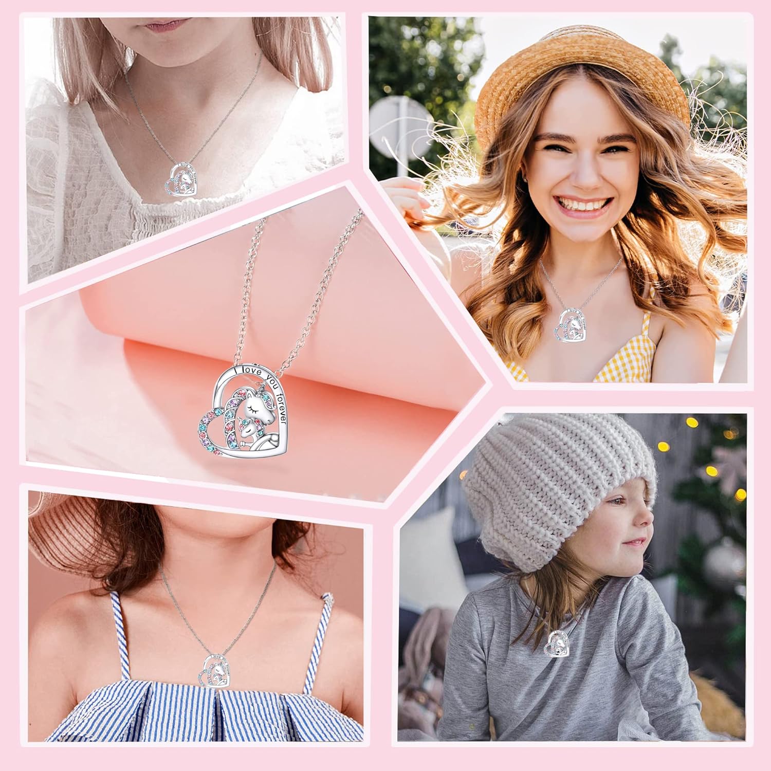 You are Magical Necklace for Girls Crystal Heart Pendant Necklaces Jewelry Gifts for Girls Daughter Granddaughter Niece Birthday - Image 3